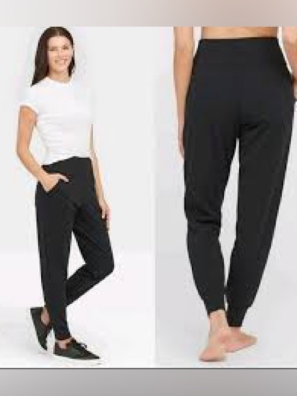 NWT SPANX Women's 1X Ponte Shaping Joggers - Black